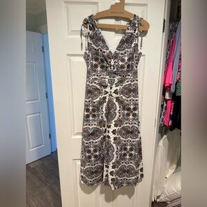 Veronica Beard Multicolor Zia midi dress